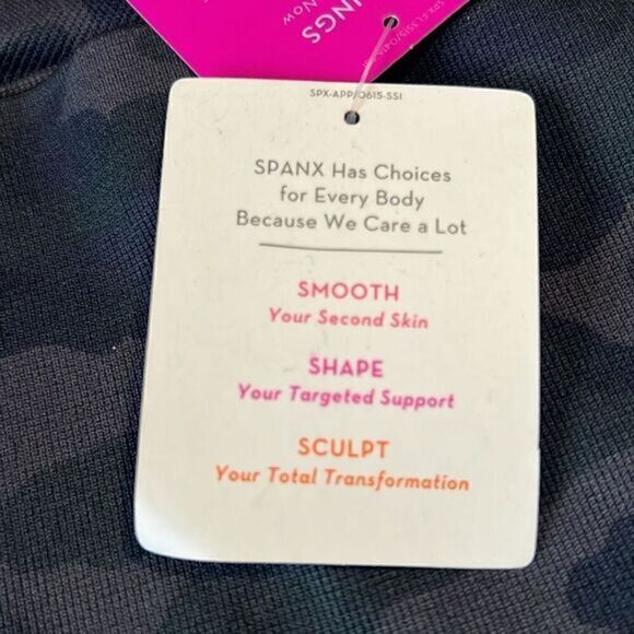 Spanx Black Camo‎ Look At Me Now Seamless Leggings Size 3X NWT - Picture 11 of 12